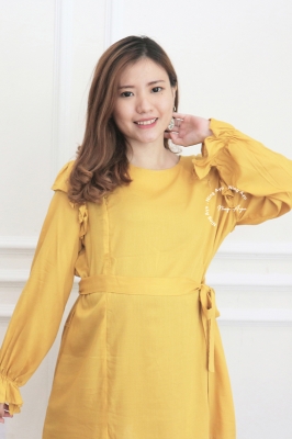 Baju Hamil Menyusui AKARI BLOUSE - BLJ 467 Kuning